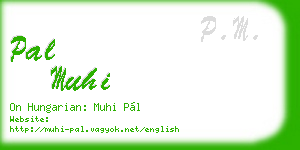 pal muhi business card